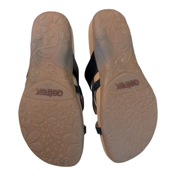 New In Box Aetrex Izzy Black Adjustable Slide Sandal SE220W38 Women's 7.5-8 (38) - Picture 10 of 14